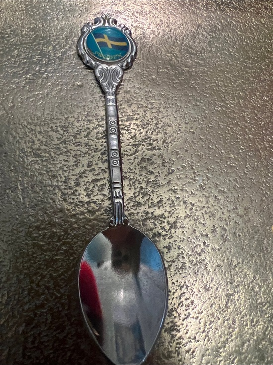 Vintage Sweden Sooons Collection Other - #1982**Swedish Flag Decorative Souvenir Spoon